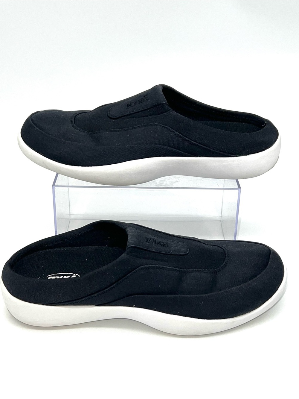Ryka Canvas Slip-On Canvas Twill and Neoprene Black Sneakers Slides -Size 11